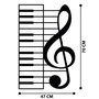 Wallity Escultura de pared Musical Negra